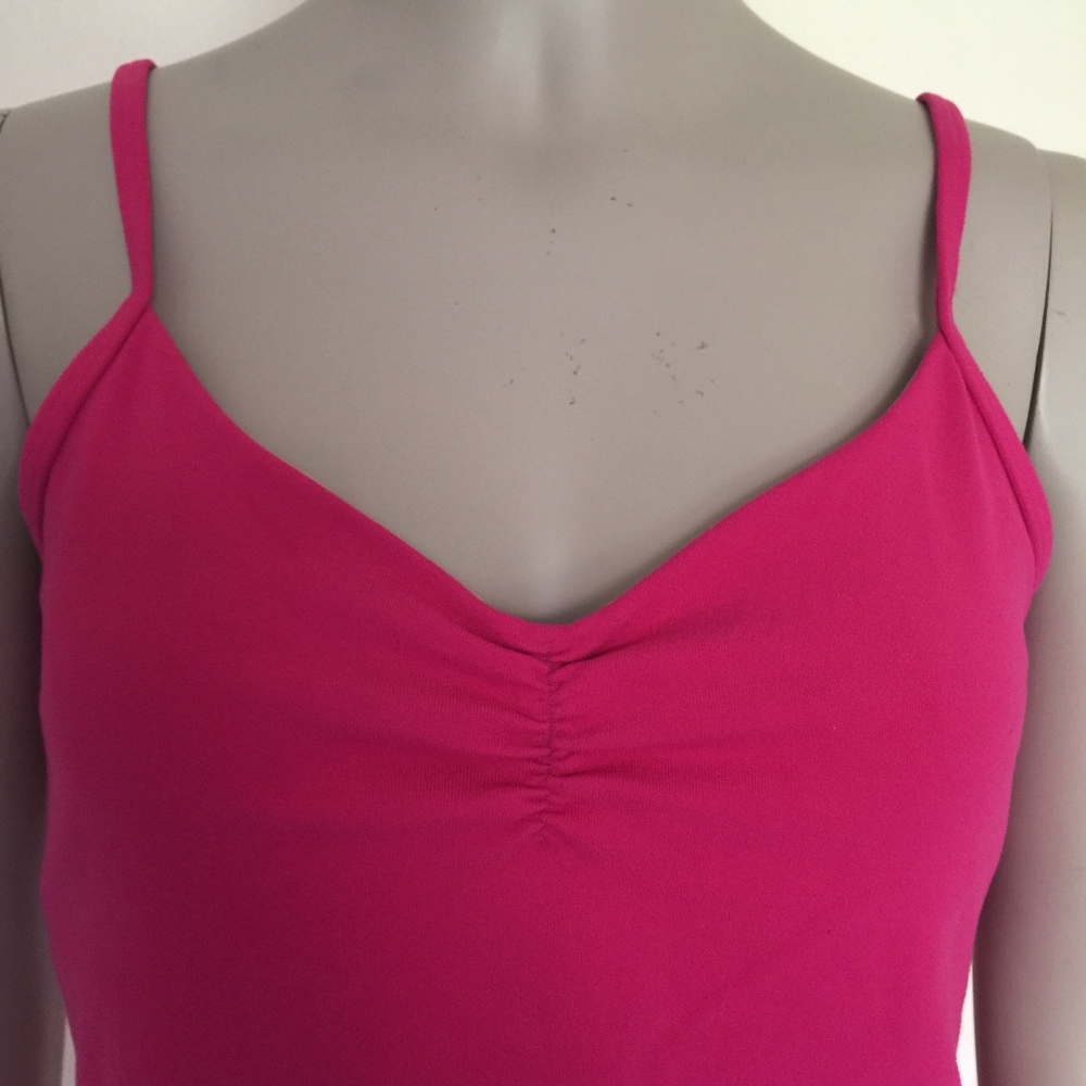 Lululemon pink tank top built in bra cinched bust - Picture 2 of 7